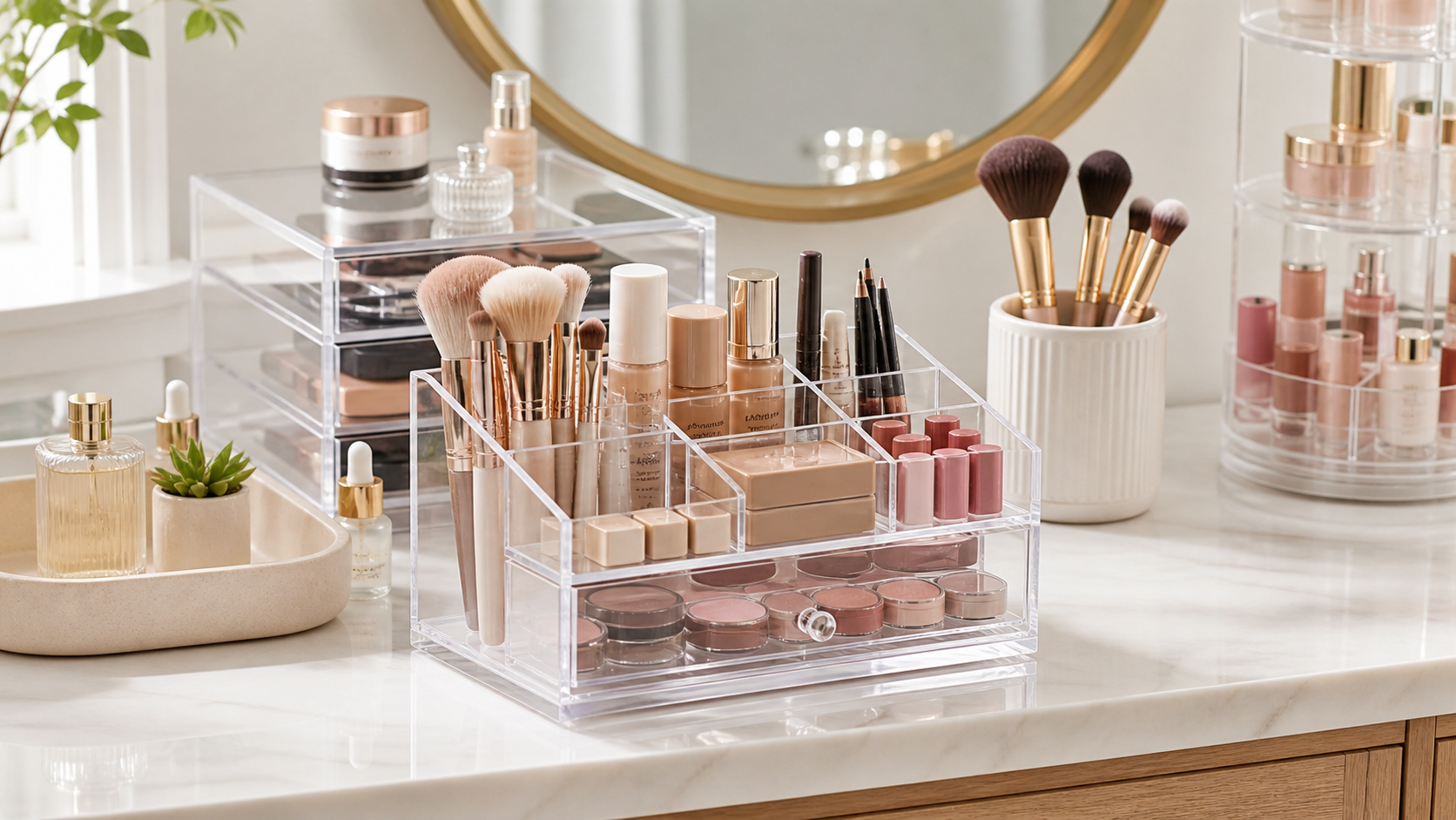 Best Makeup Organizer for Small Spaces from Ordalya
