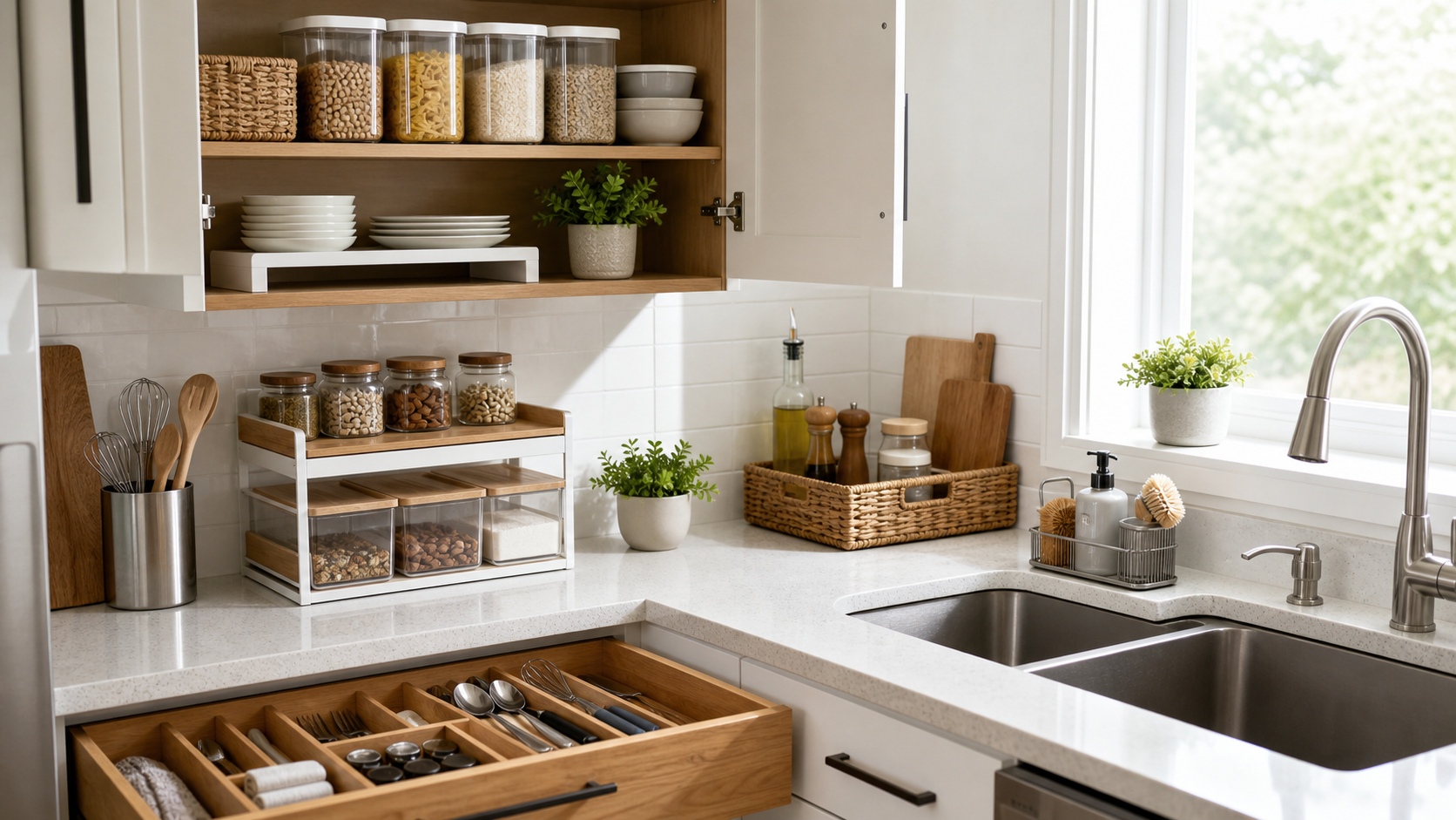 Kitchen Organization Ideas for Small Kitchens - Ordalya organization guide from Ordalya