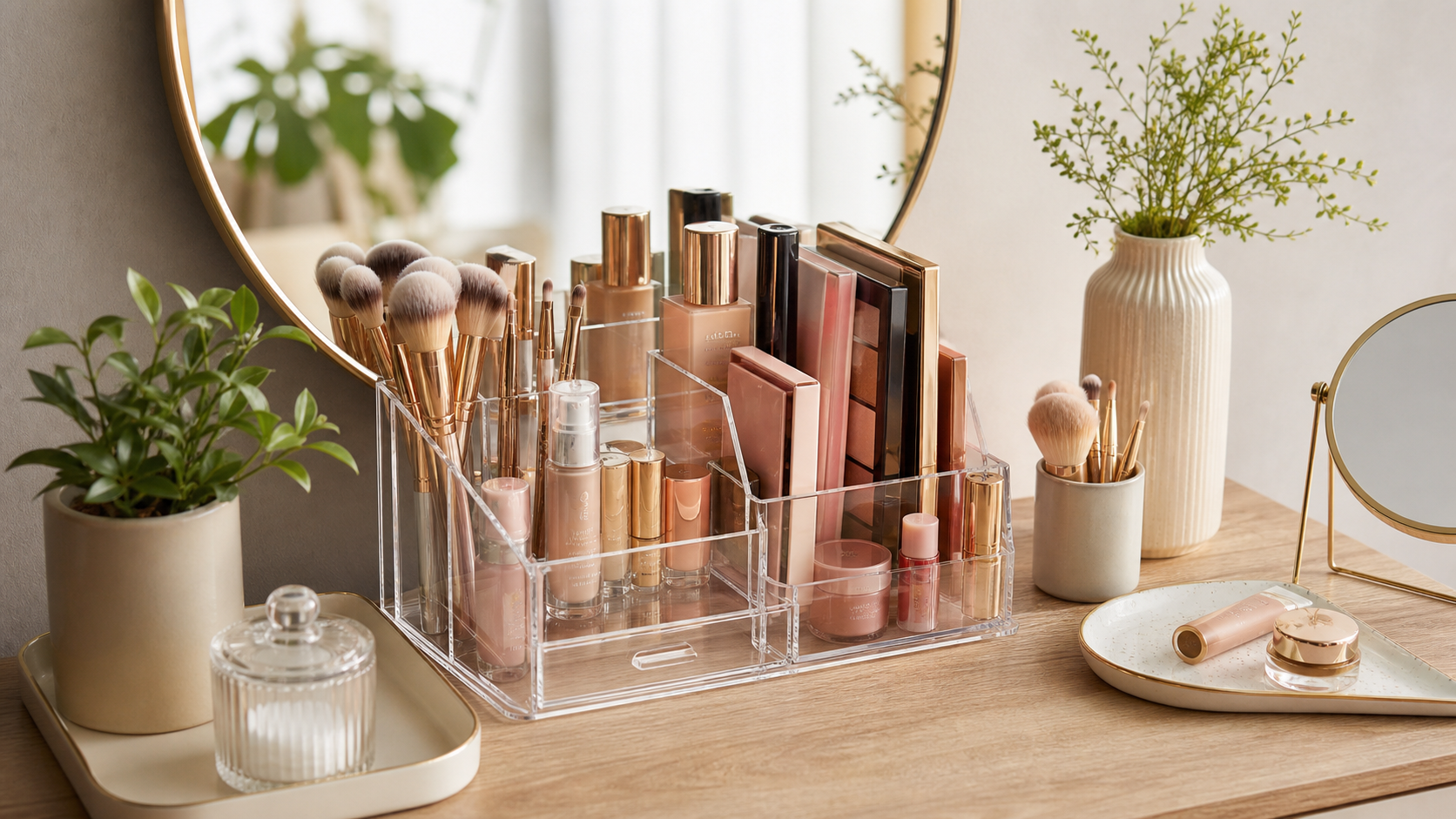 Vanity Organizer Ideas for Makeup, Skincare, and Small Bathrooms - Ordalya organization guide