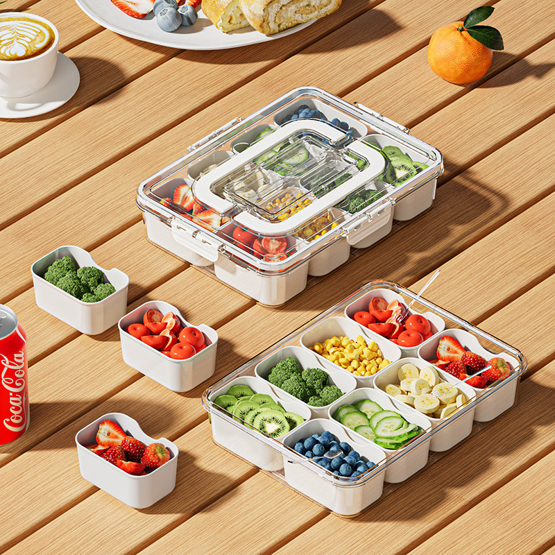 8-Grid Snack Organizer Box – Keep Your Food Fresh & Perfectly Organized - Kitchen Essentials product from Ordalya