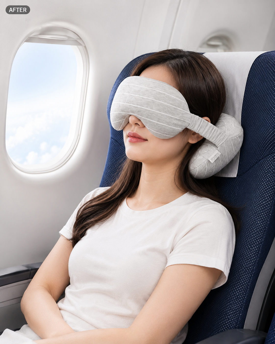 After using 2-in-1 Travel Neck Pillow & Sleep Eye Mask