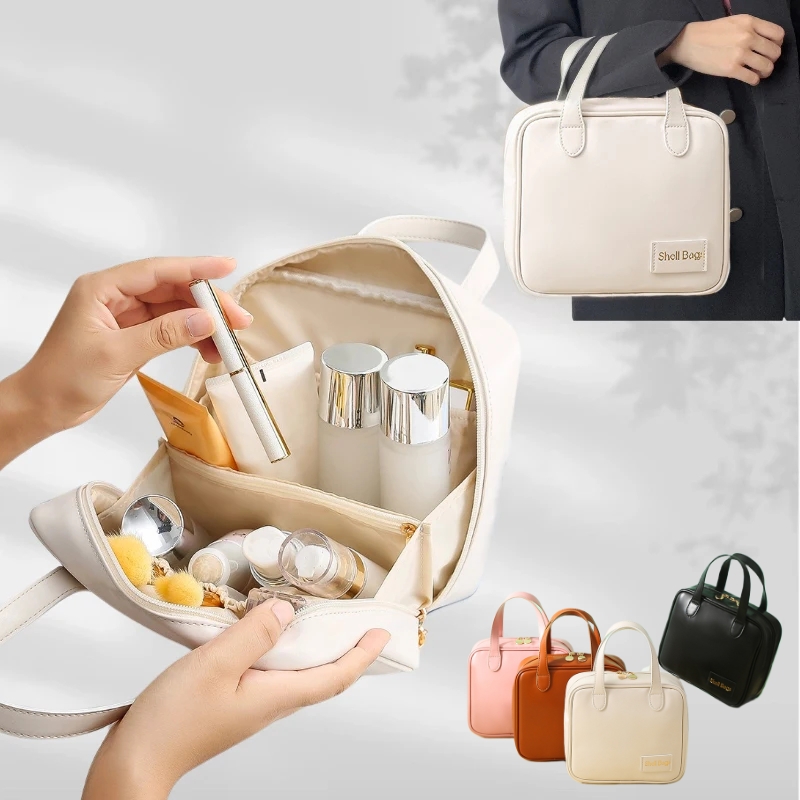 Travel Makeup Organizer Bag – Large Capacity Waterproof Cosmetic Case image 6
