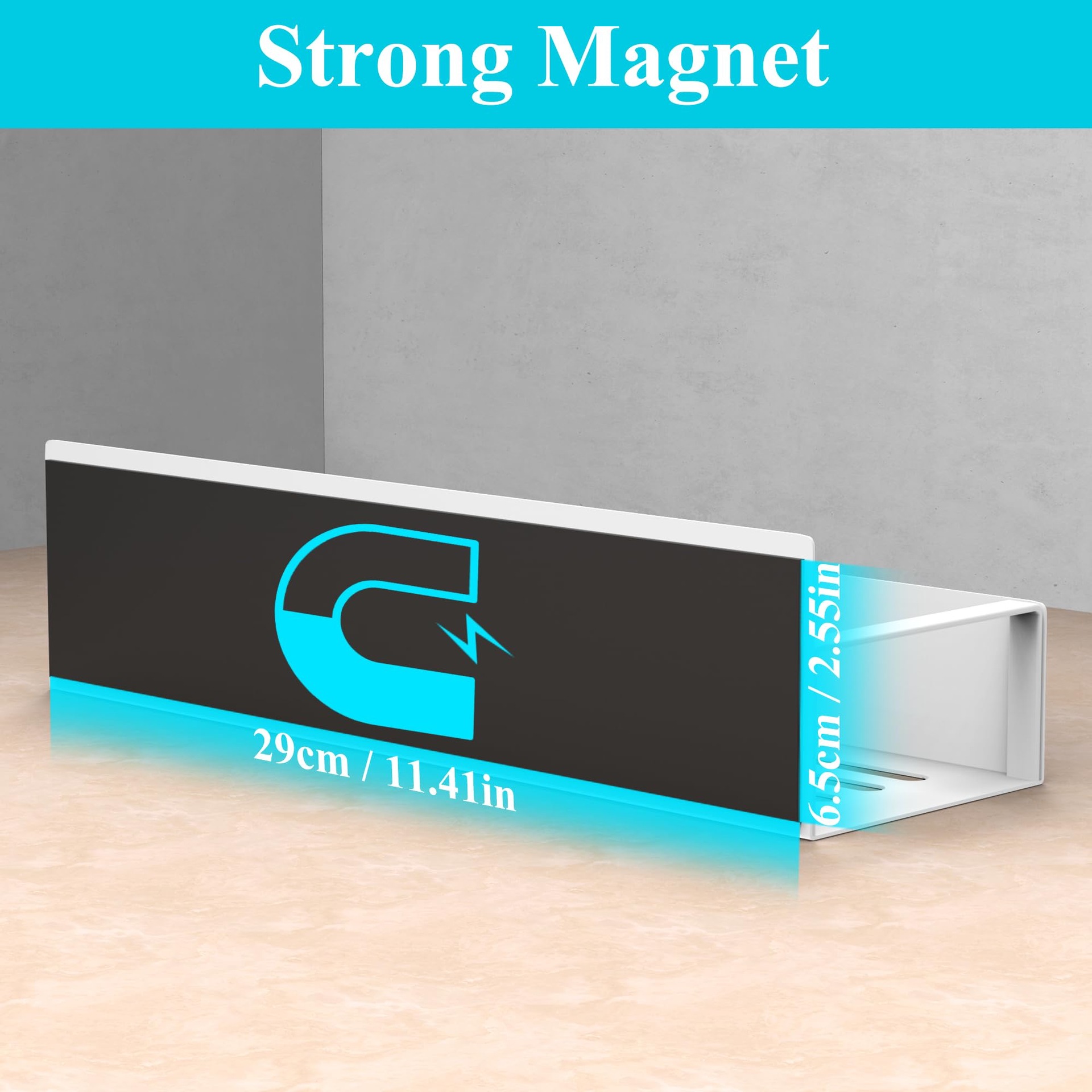 Magnetic Refrigerator Shelf – 2-Pack Kitchen Organizer image 6