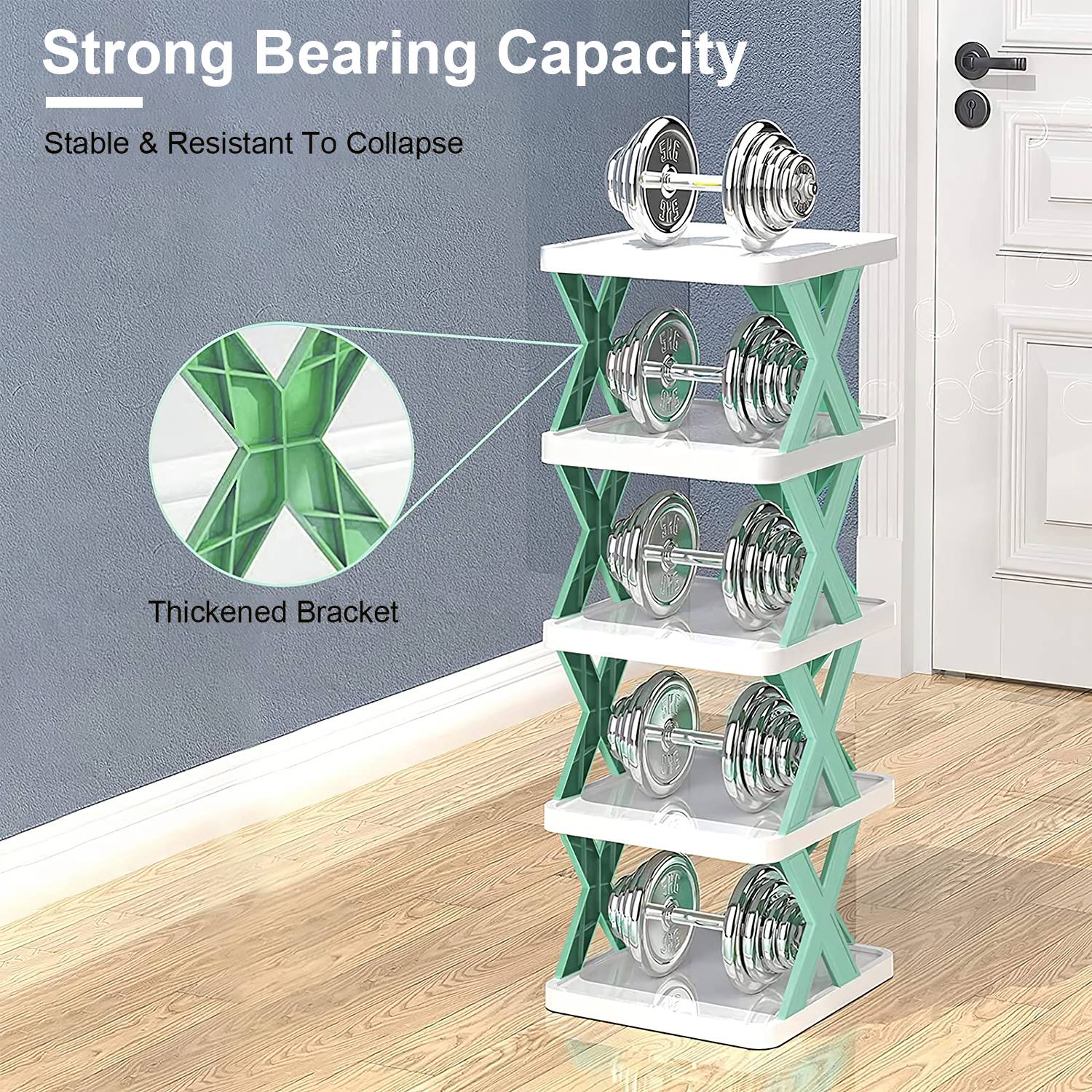 9-Tier Narrow Shoe Rack for Small Entryways & Apartments image 7
