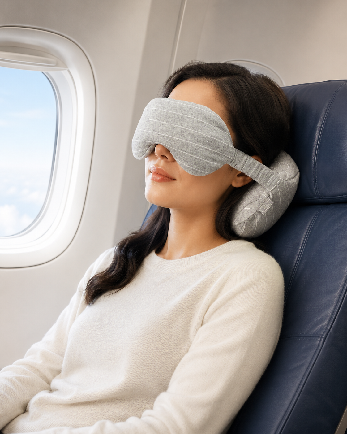 2-in-1 Travel Neck Pillow & Sleep Eye Mask image 5