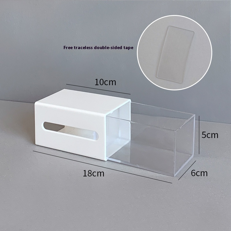 Wall Mounted Cotton Swab & Pad Storage Drawer image 11